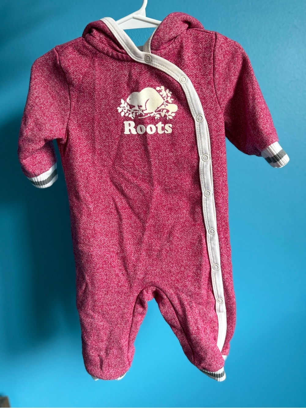 Roots Baby hooded romper